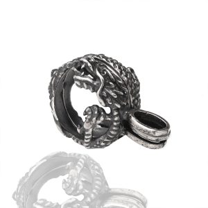 Hinged Dragon Charm 925 sterling silver Oriental Dragon Pendant